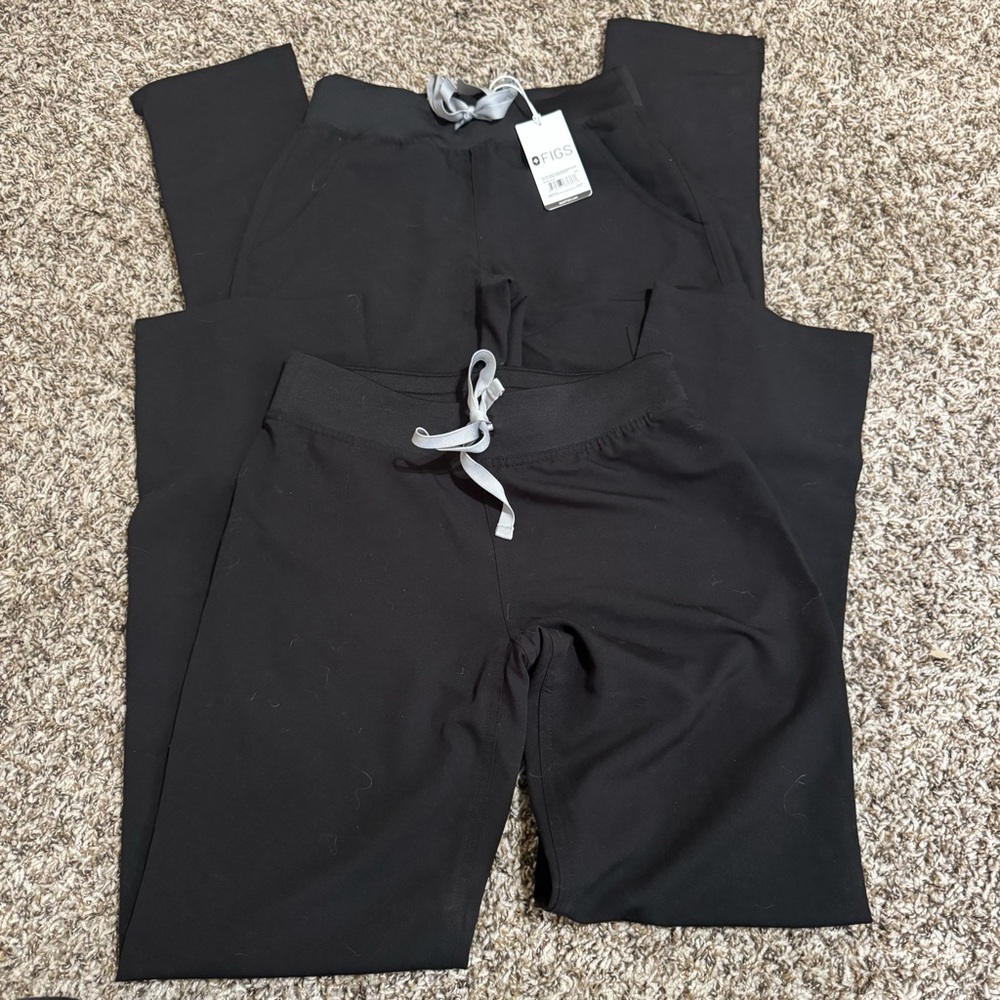 Black Jogger Pants with Drawstring